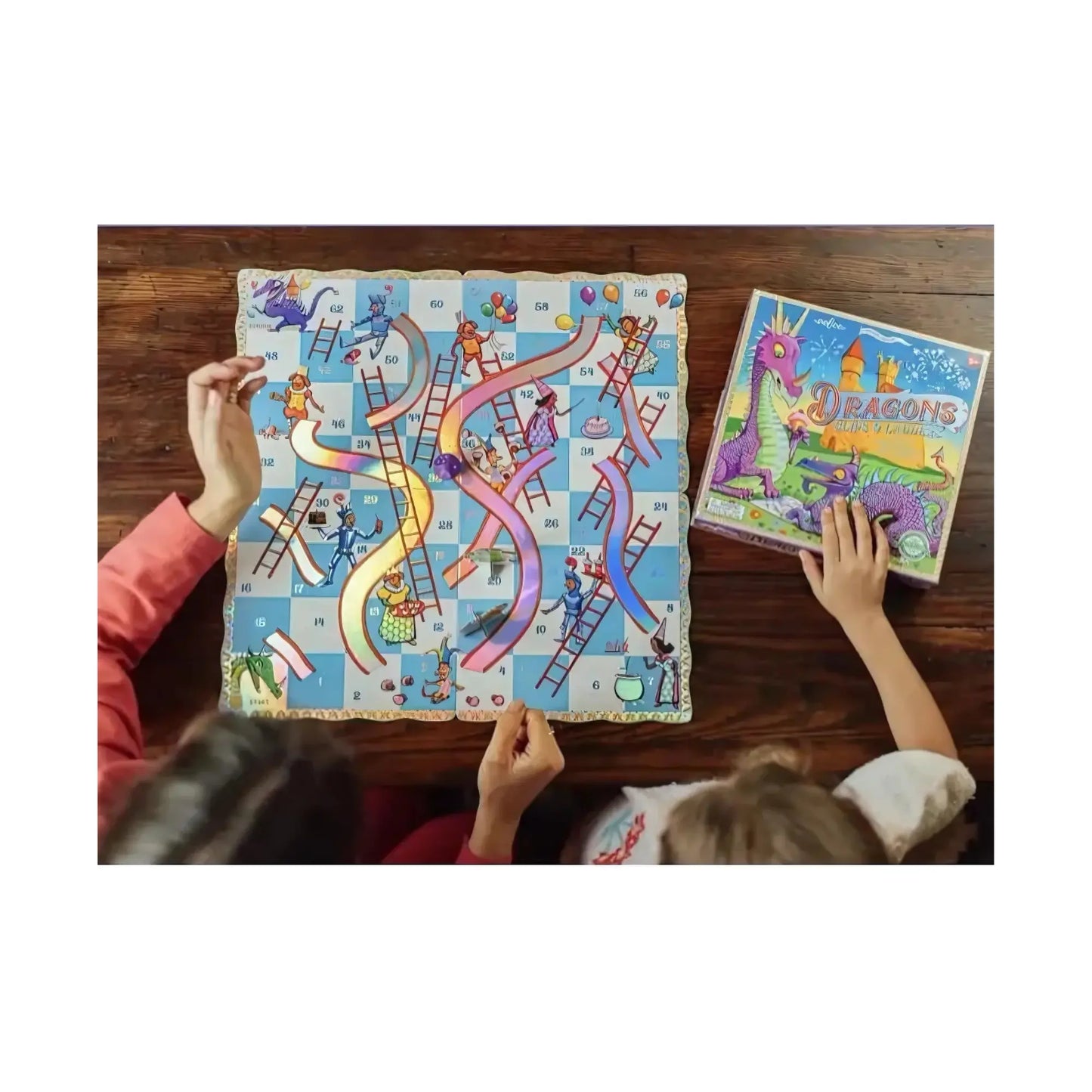 eeBoo Dragon Slips and Ladders | Kids Board Game  - Alder & Alouette