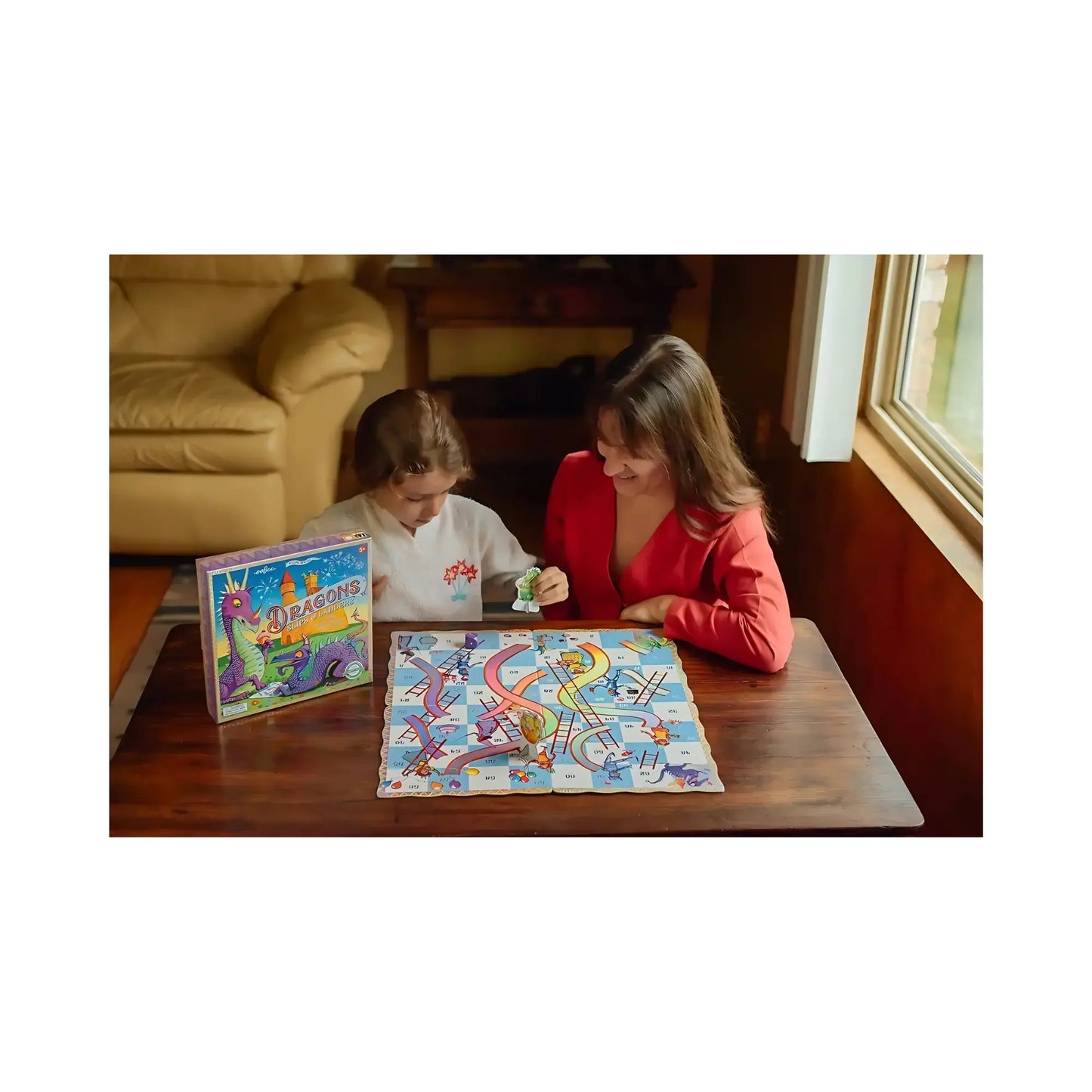 eeBoo Dragon Slips and Ladders | Kids Board Game  - Alder & Alouette