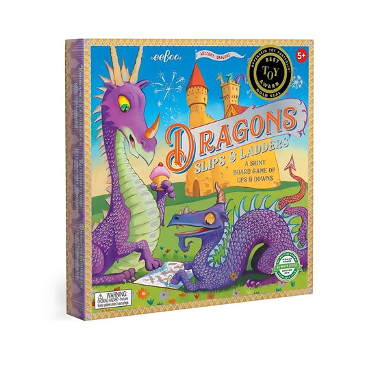 eeBoo Games | Dragons Slips & Ladders Board Game - Alder & Alouette