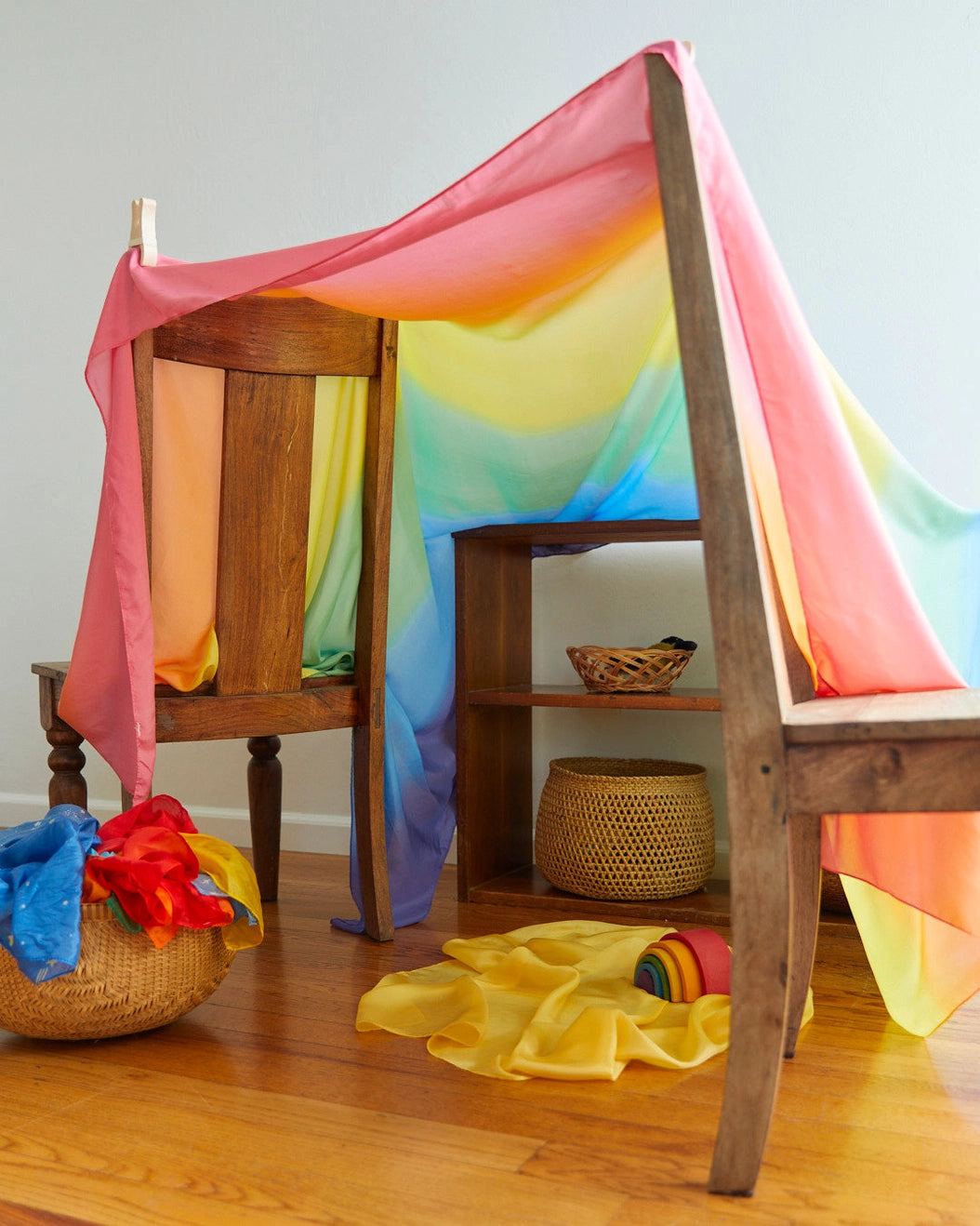 Sarah’s Silks - Rainbow Cloth for Fort Building - Alder & Alouette