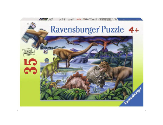 Dinosaur Puzzle - 35 piece Jigsaw Puzzle - Alder & Alouette