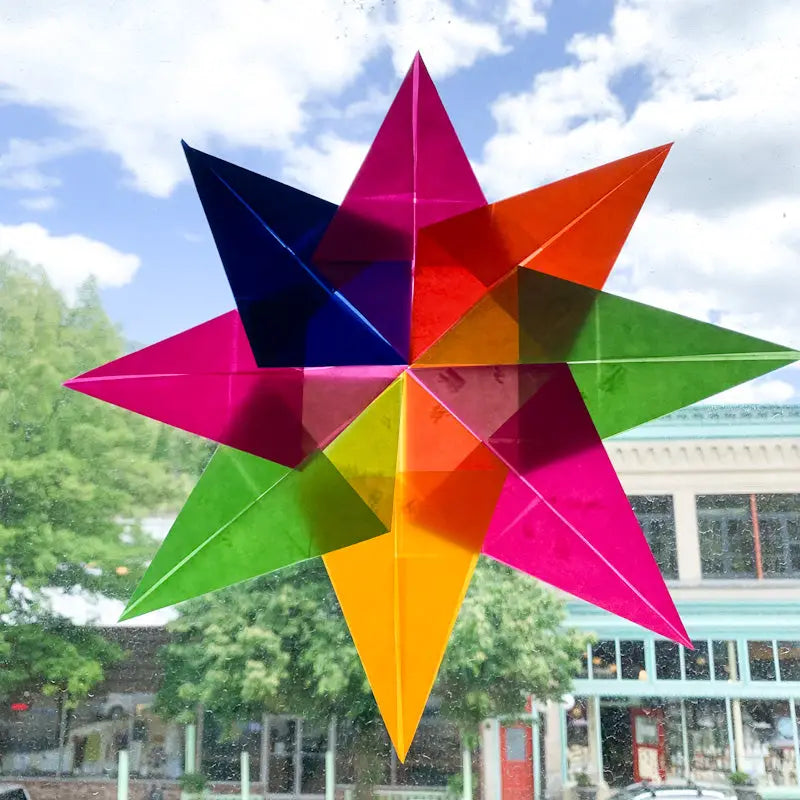 Window Star Kite Paper Craft Kit Tutorial