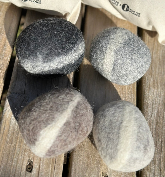 Pretend Play Props - Felted Rocks
