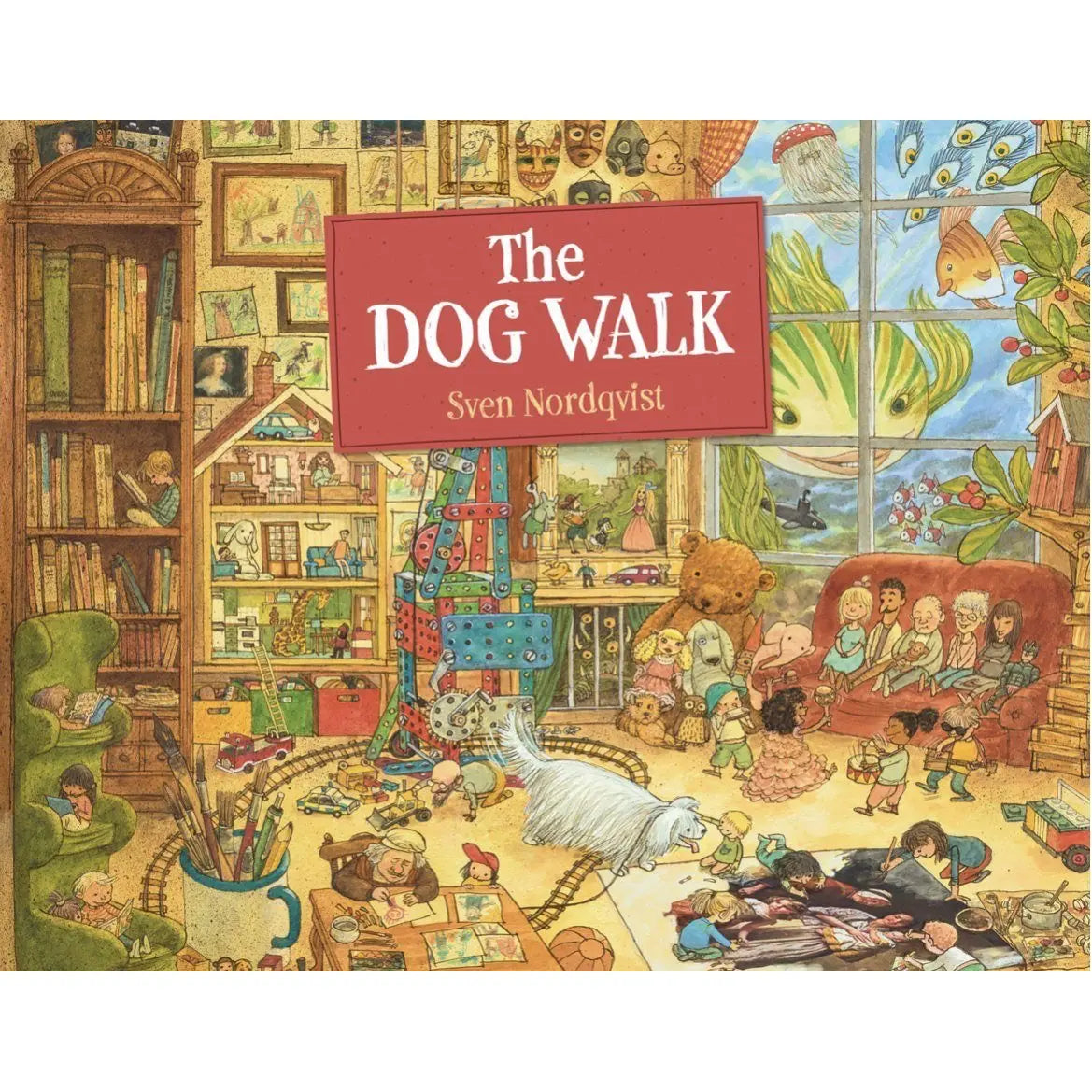 The Dog Walk, Wordless Picture Book, Sven Nordqvist - Alder & Alouette