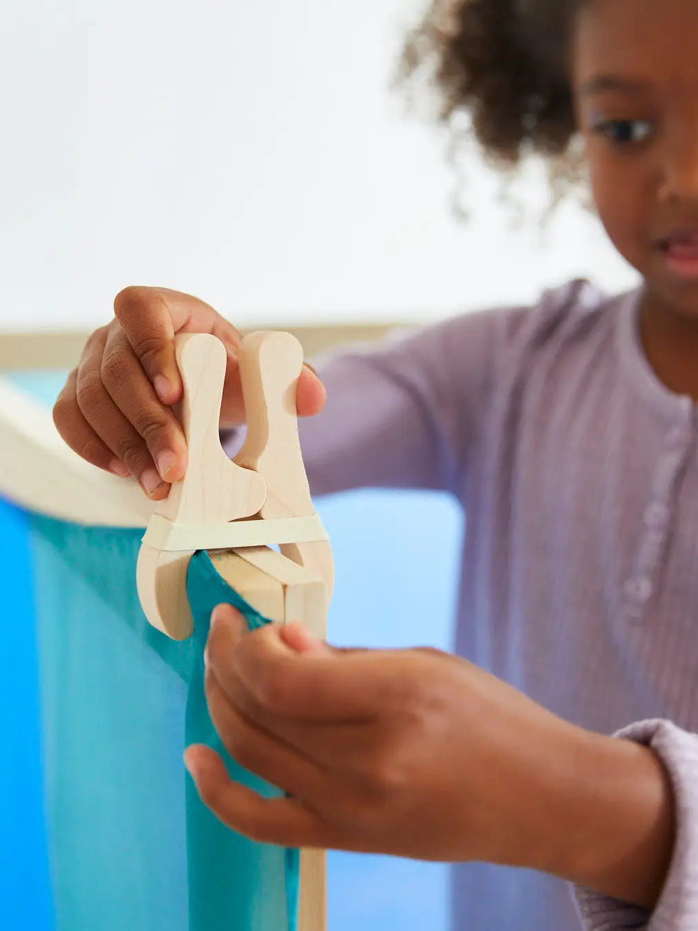 Sarah’s Silks Playcloth Clips - Waldorf, Montessori Building Toy
