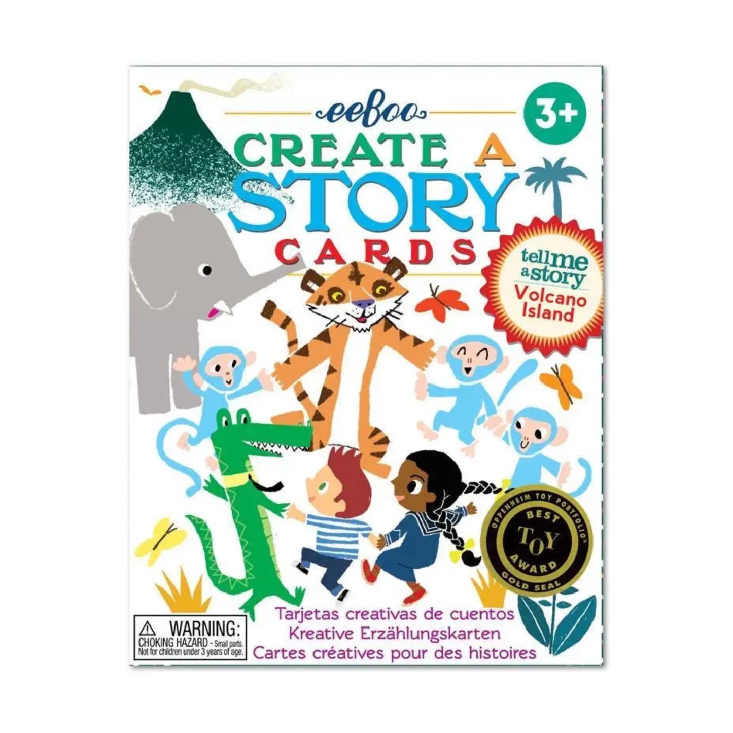 eeBoo Games | Volcano Island Create A Story Cards - Alder & Alouette