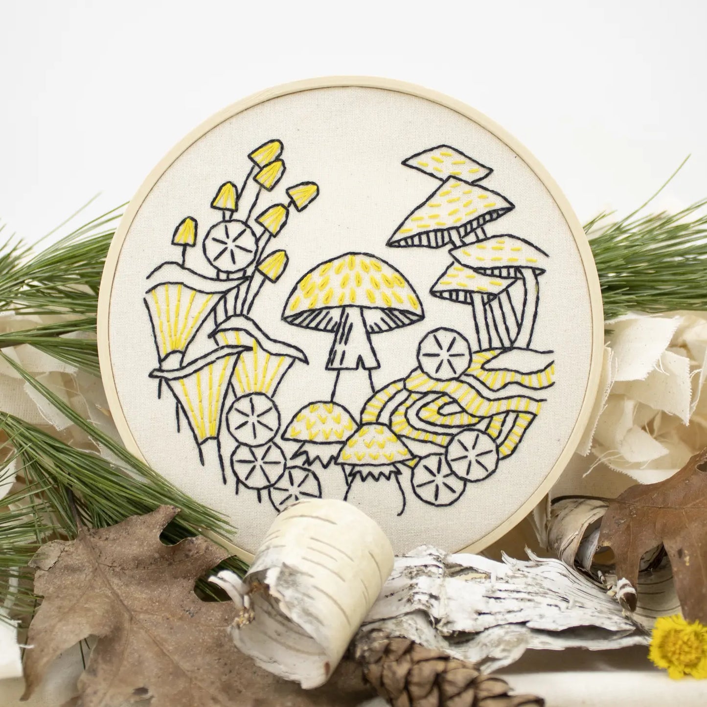 Mushroom Embroidery - Hook Line & Tinker - Alder & Alouette