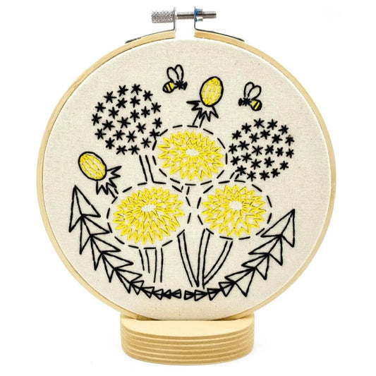 Dandelion Complete Embroidery Kit - Hook Line & Tinker - Alder & Alouette