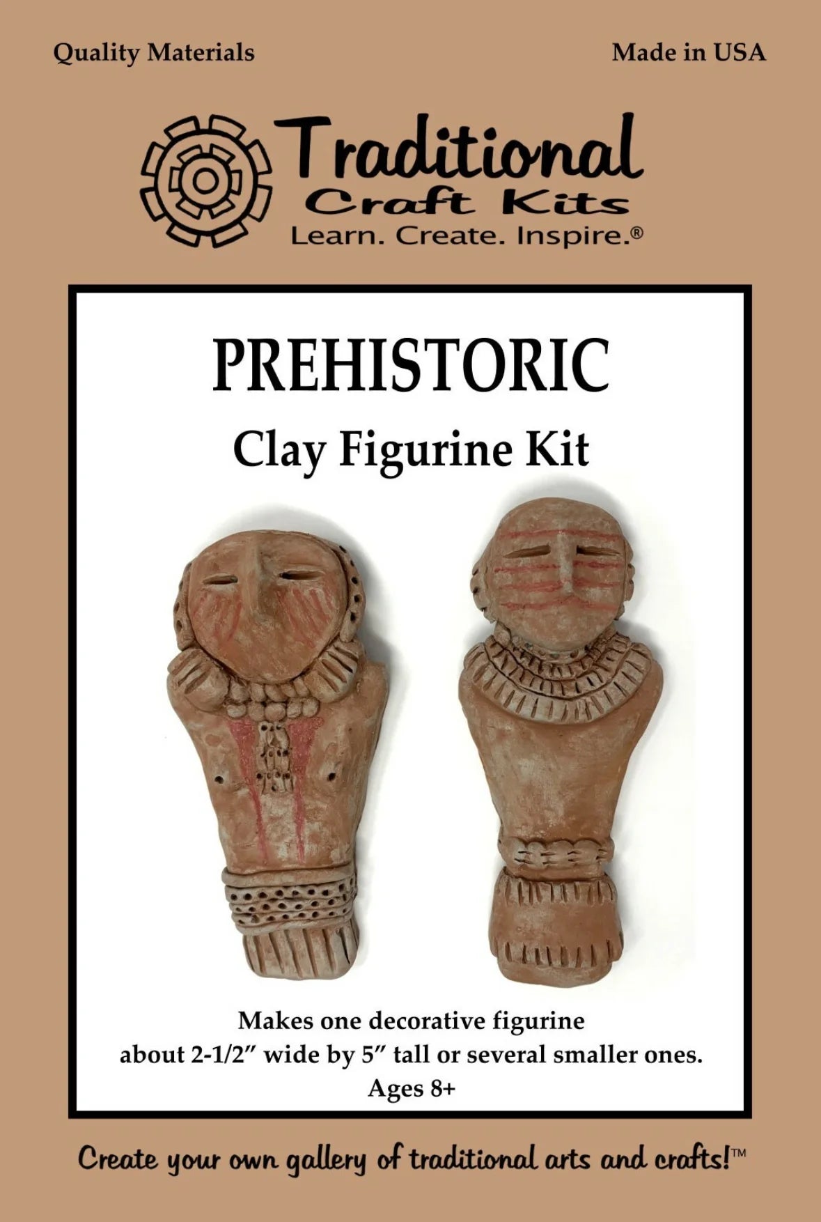 Clay Kit for Kids of Prehistoric Figures - Alder & Alouette