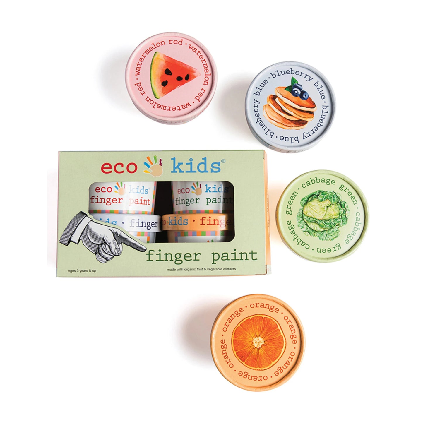 Plant Based Finger Paint Set by Eco-Kids