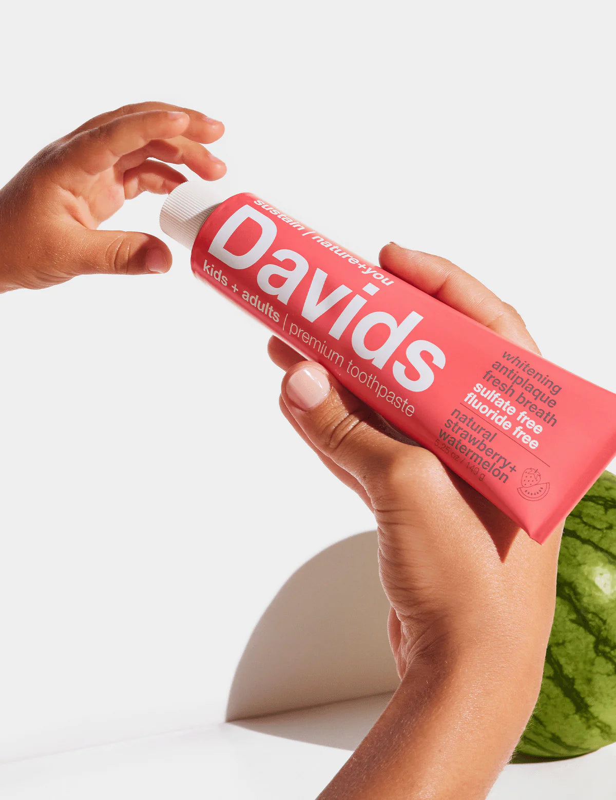 Davids Kids Toothpaste - Strawberry Watermelon - Alder & Alouette 