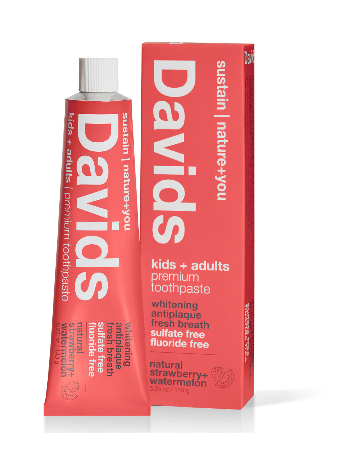 Davids Kids Toothpaste - Strawberry Watermelon - Alder & Alouette 