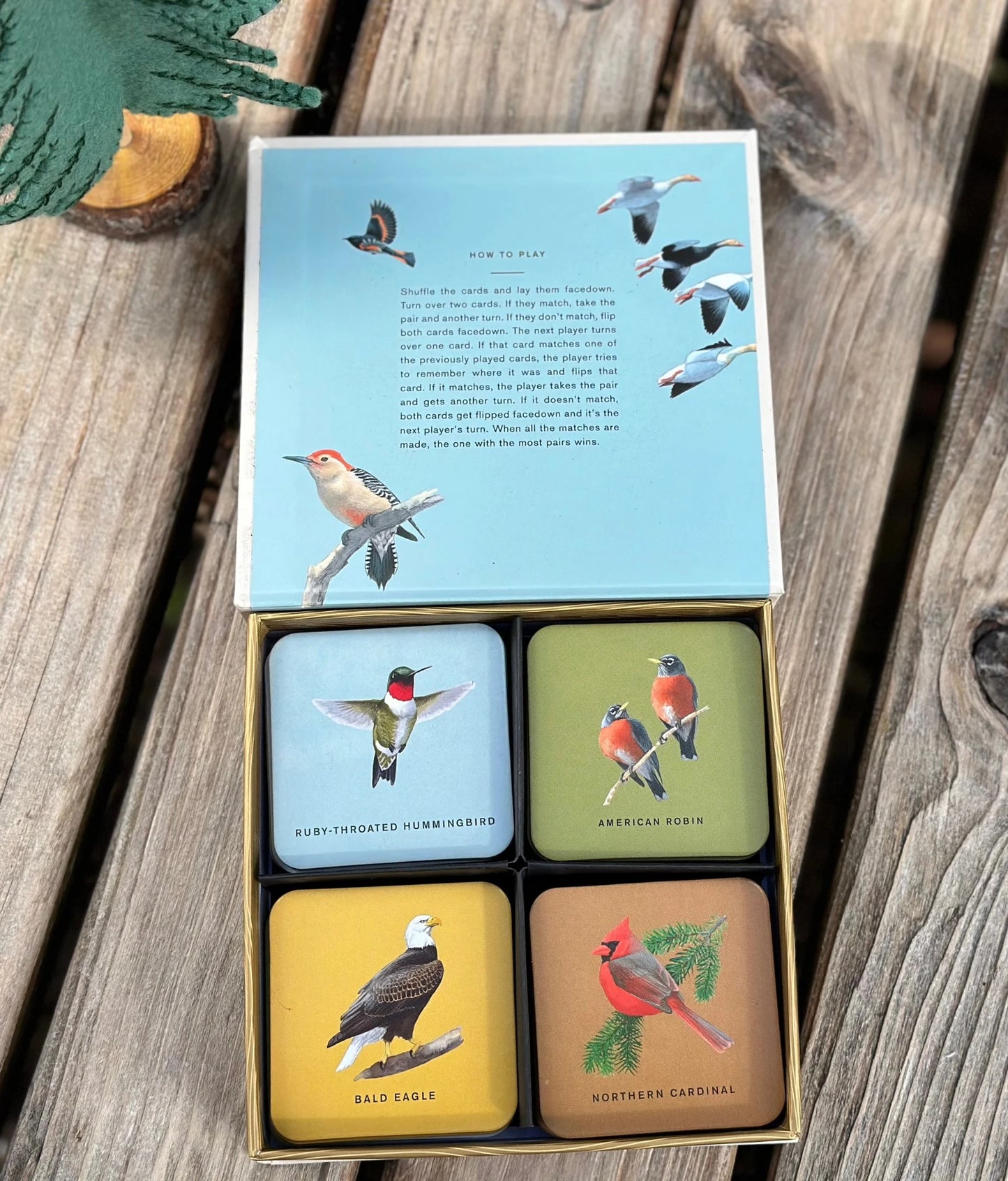 Sibley Backyard Birds Memory Game - Alder & Alouette