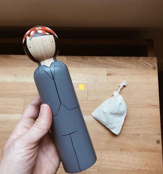 Rosie the Riveter Wooden Collectible Doll by Goose Grease
