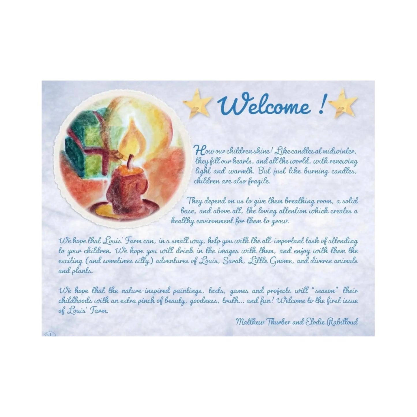 Louis’ Farm: Nature Inspired Magazine for Kids Welcome Page - Alder & Alouette