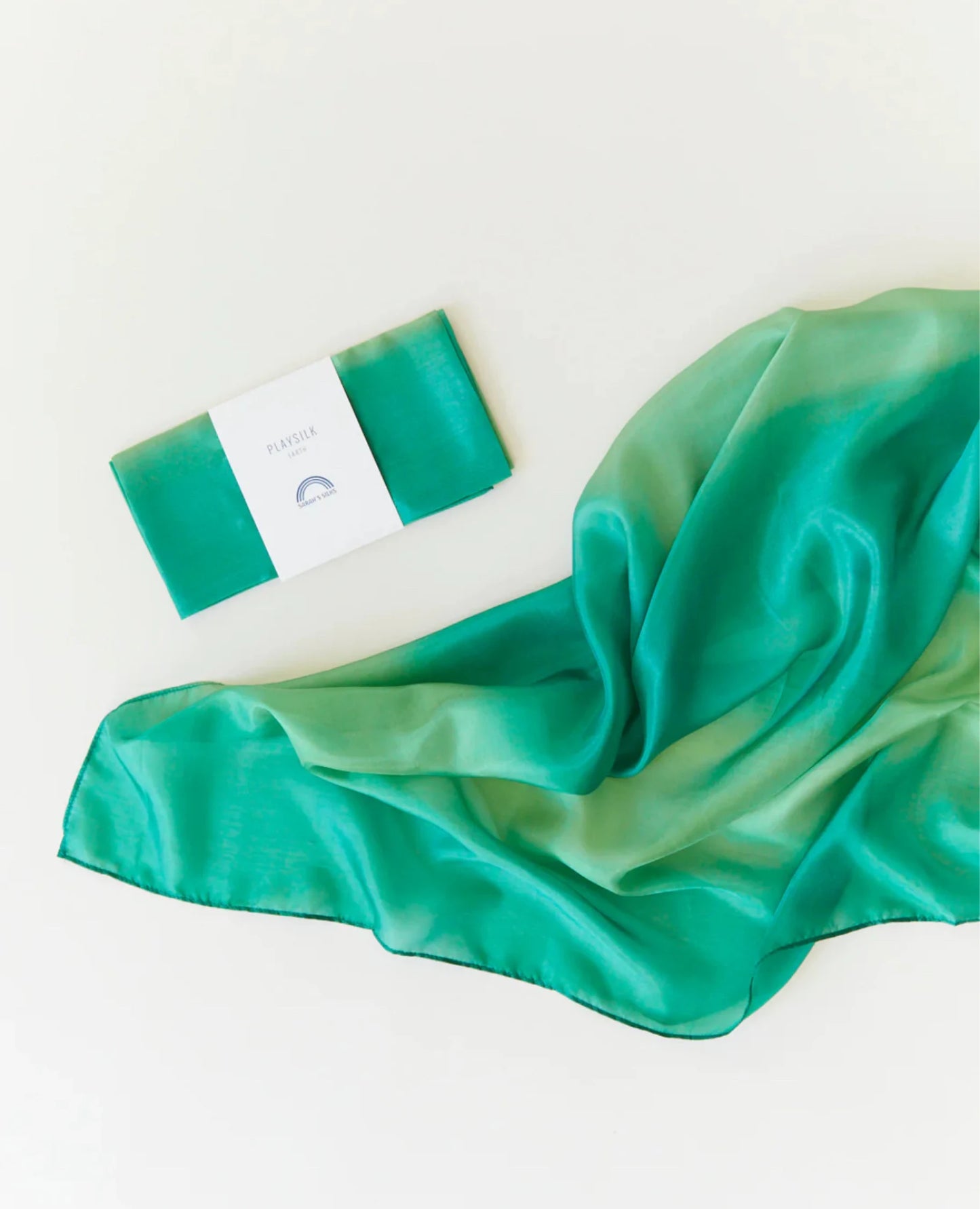 Sarah’s Silks - Earth Playsilks in Ocean - 35”x35” - Alder & Alouette