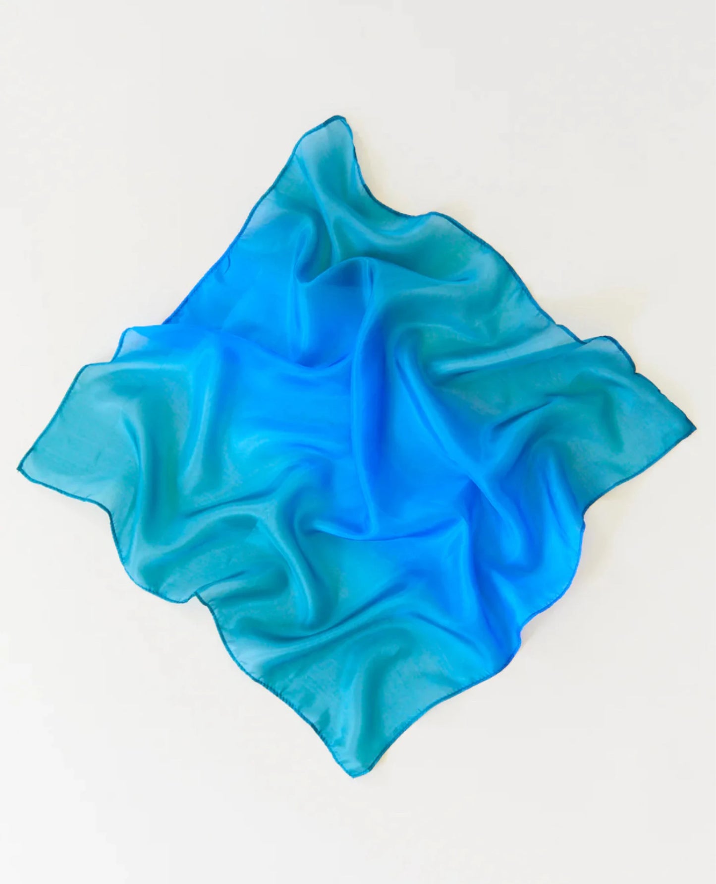 Sarah’s Silks - Earth Playsilks in Ocean - 35”x35” - Alder & Alouette