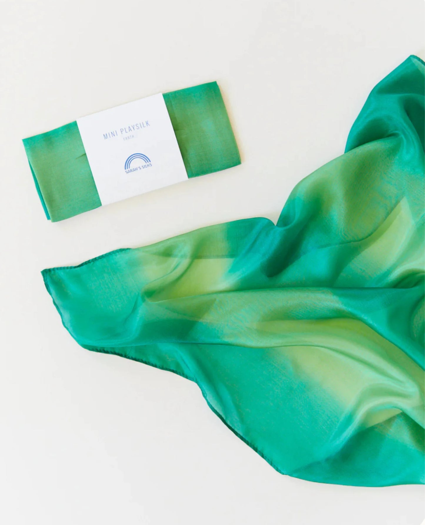 Sarah’s Silks - Earth Playsilks in Ocean - 35”x35” - Alder & Alouette