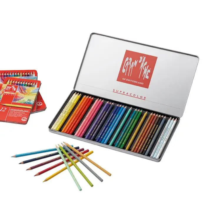 Caran d'Ache Pencils Supracolor Watercolor Pencils in a Tin Case