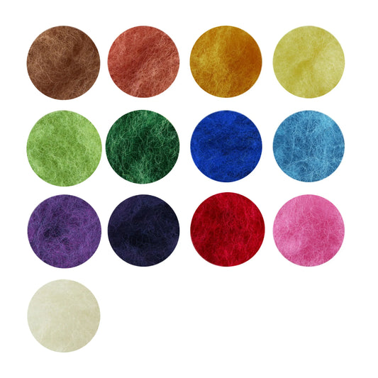 Filges Merino Wool for Wet or Dry Felting, Individual Colors