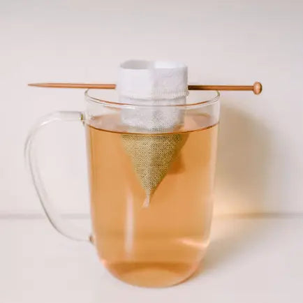 Reusable Tea Bags - GOTS Organic Cotton Tea Bags, 3-Pack - Alder & Alouette