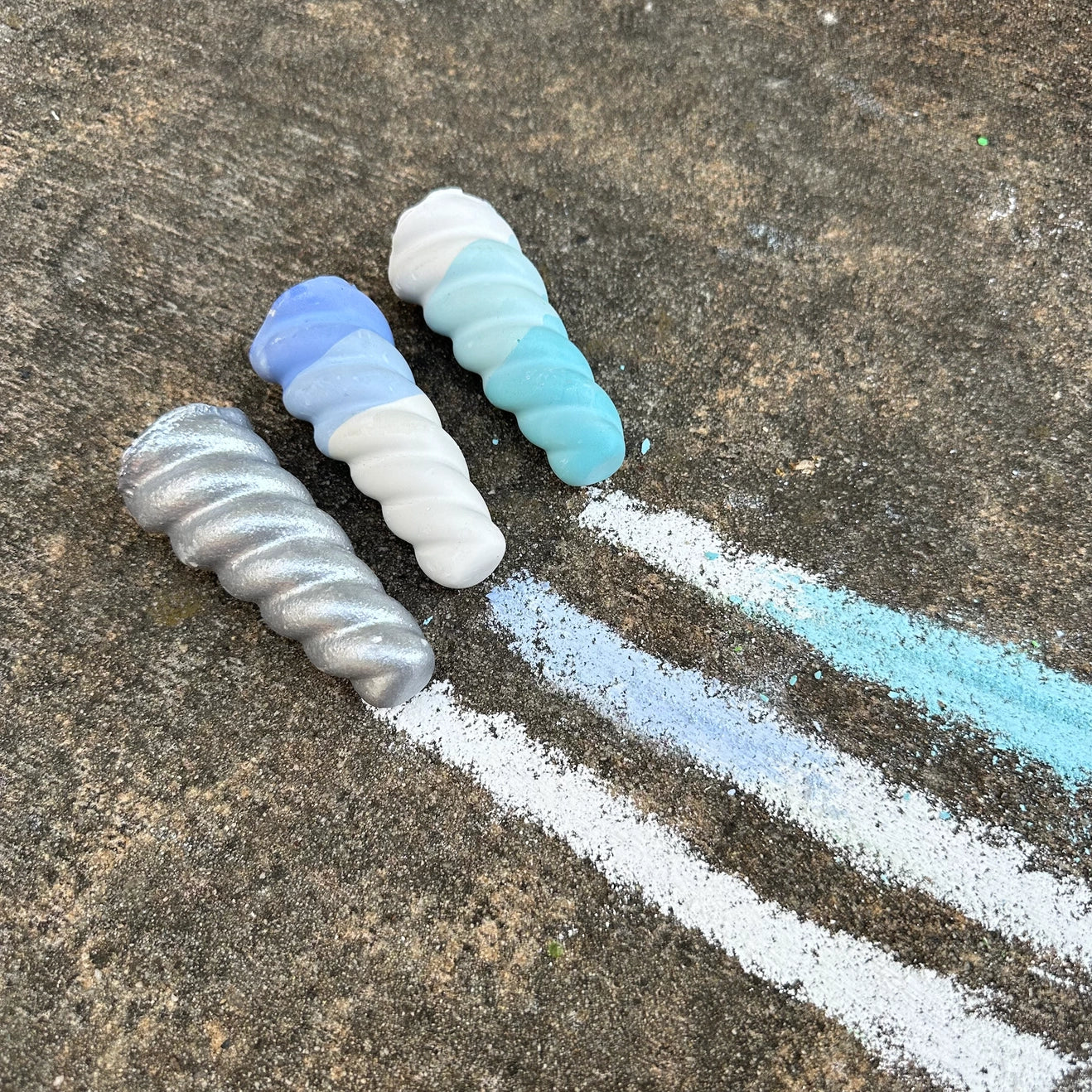 Outdoor Chalk, Ombré Narwhal by TWEE
