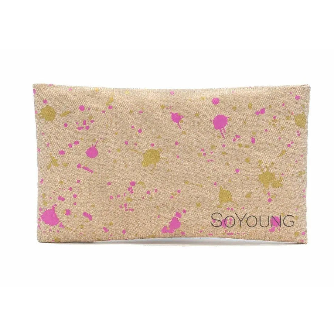 Fuchsia & Gold Splatter Ice Pack, Condensation Free - Alder & Alouette