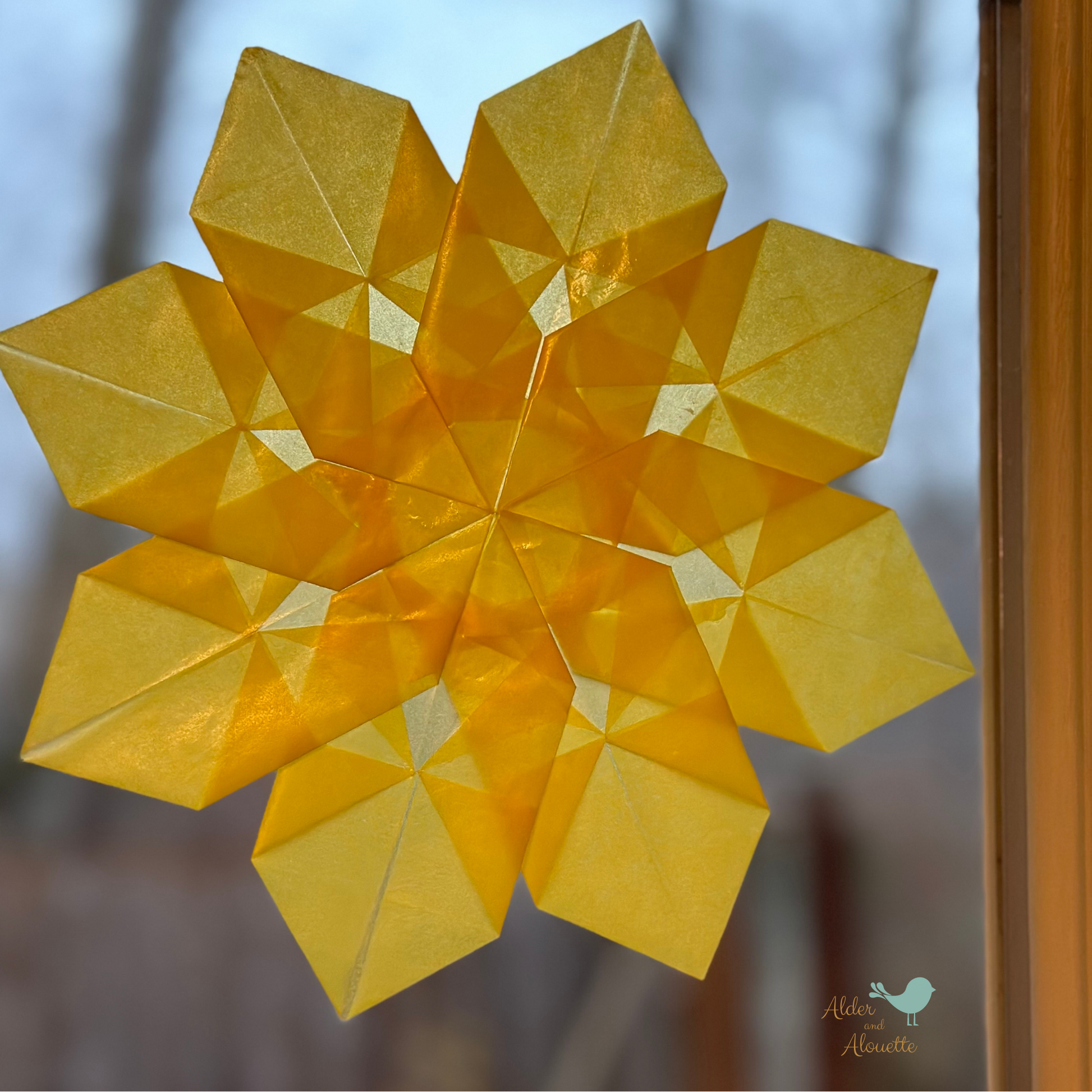 Waldorf Window Star Kite Paper - Alder & Alouette