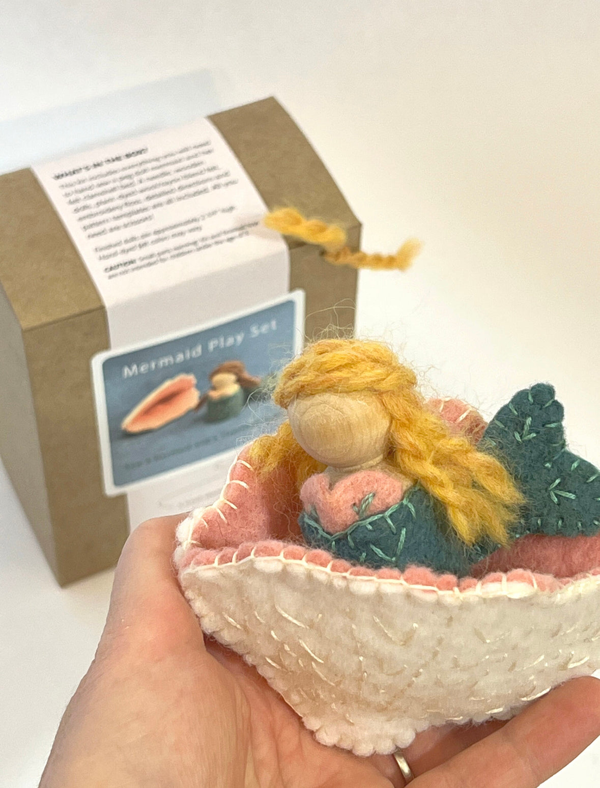 Mermaid Peg Doll Craft Kit - Alder & Alouette