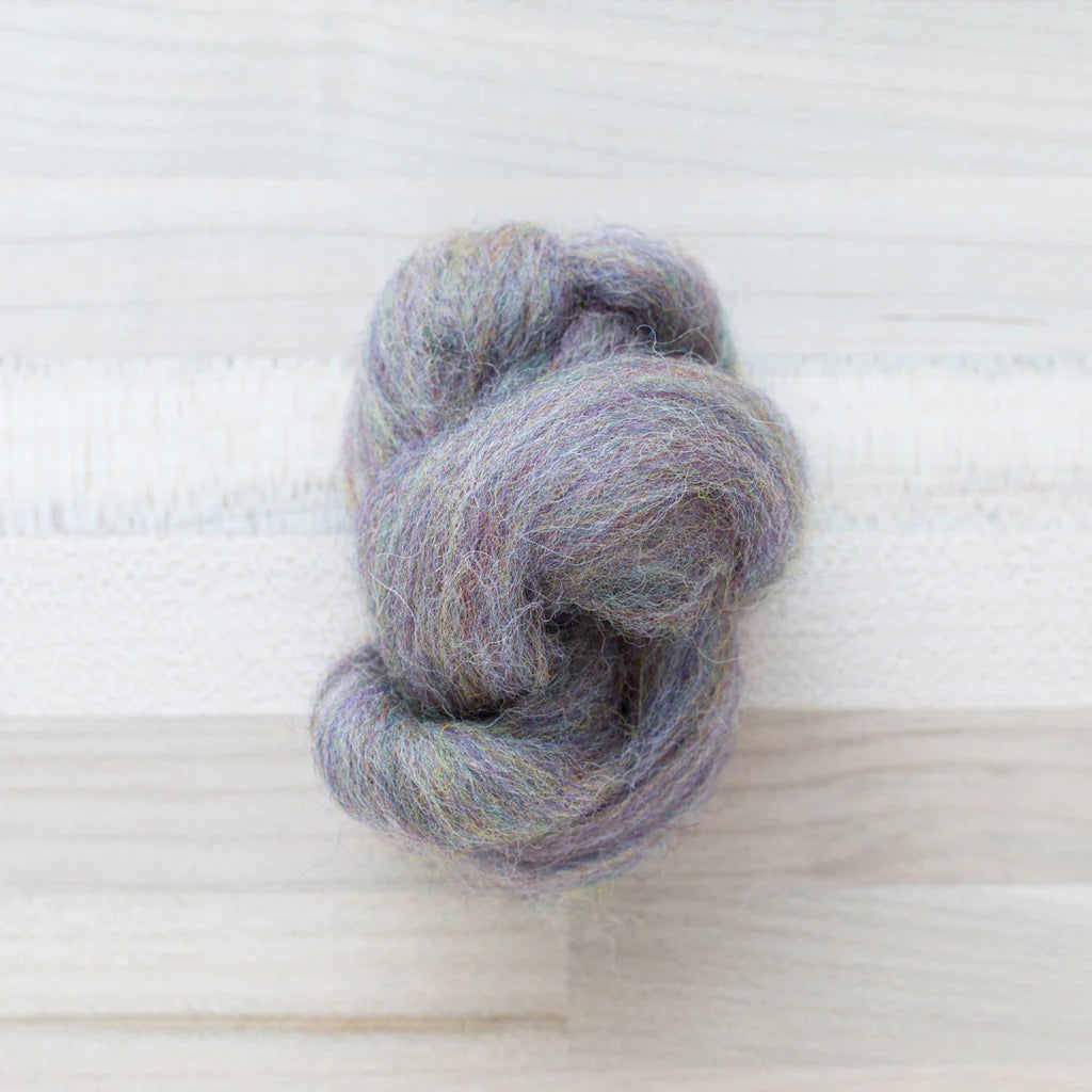 Morel Wool Roving Felter's Flowing on tabletop