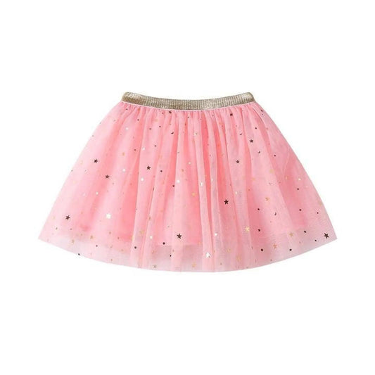 Pink Tutu Skirt with Gold Star Sparkle | Tutu Joli - Alder & Alouette