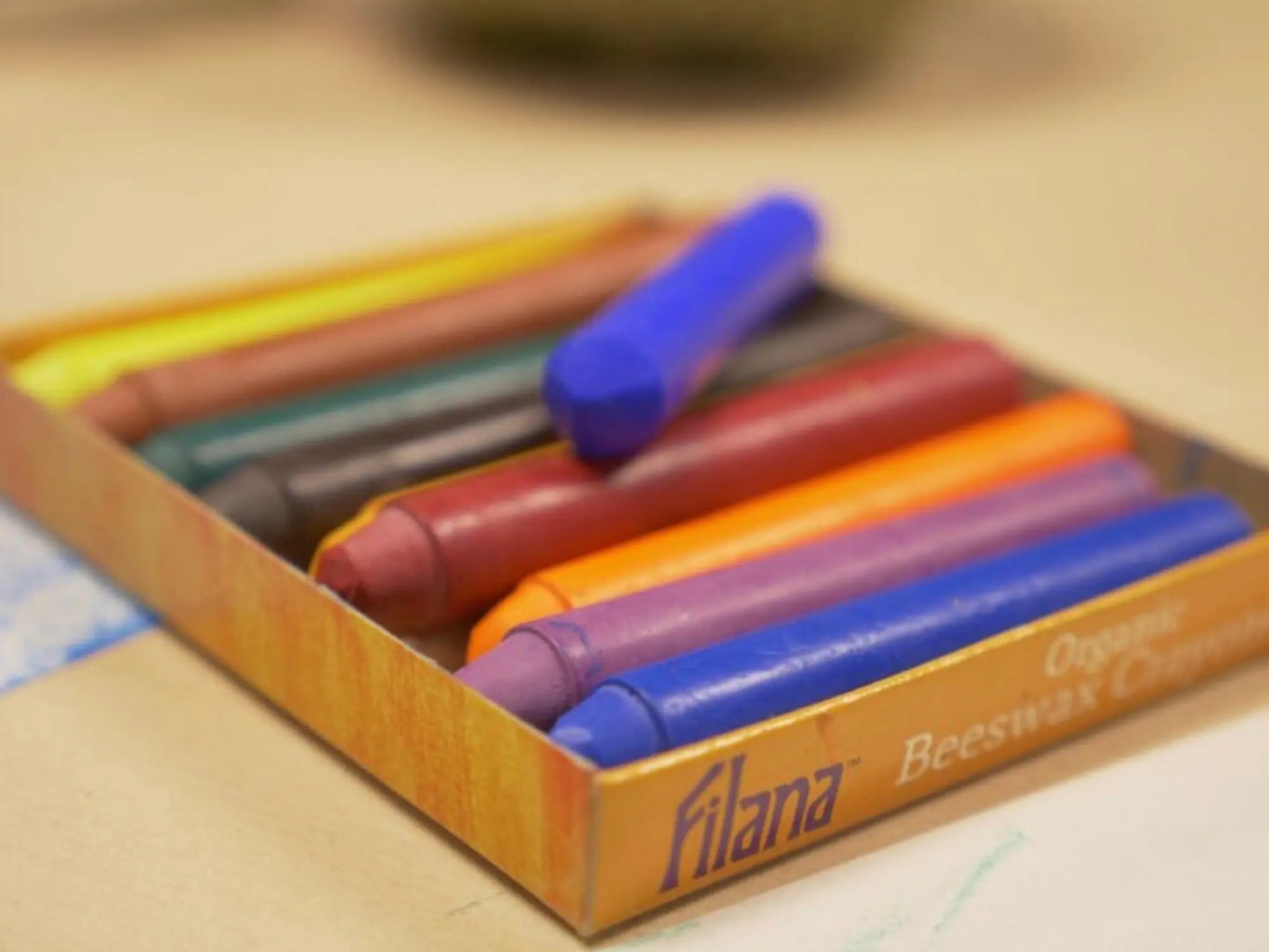 Filana Organic Beeswax Standard Crayons – 8 Count Sticks & Blocks