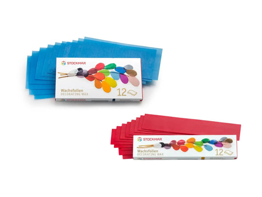 Stockmar Decorating Wax Sheets, Single Colors, Wide or Narrow
