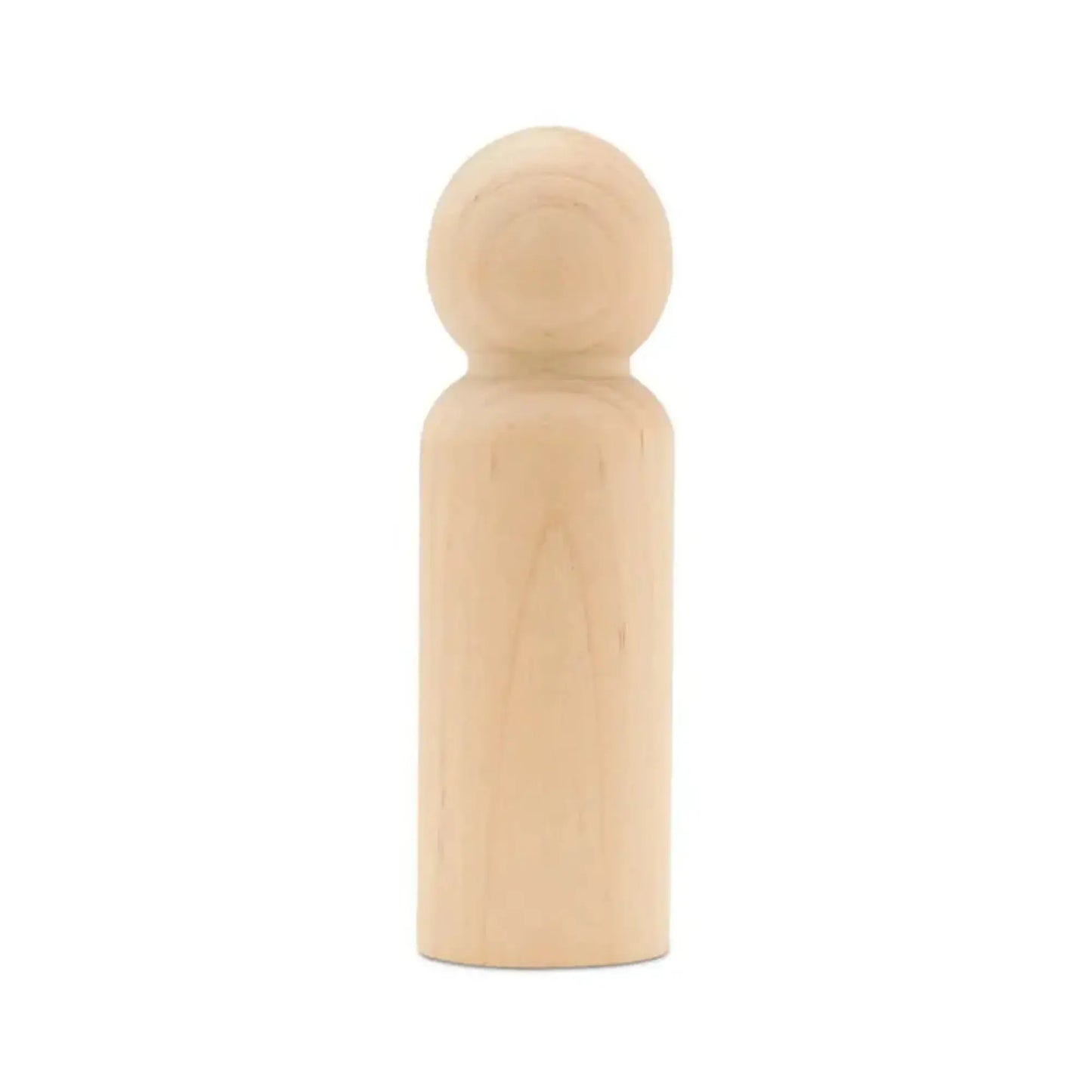 Wooden Peg Doll Blanks - Straight Side Peg Doll - Alder & Alouette