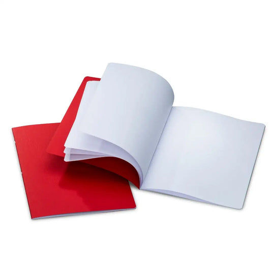 Composition Books for Middle & High School – Blank Pages, Red Cover