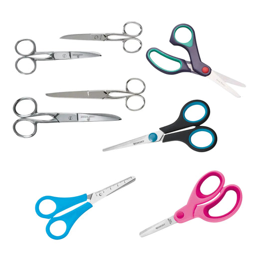 Right-Handed School Scissors – Soft Grip & Metal (plastic-free) Options