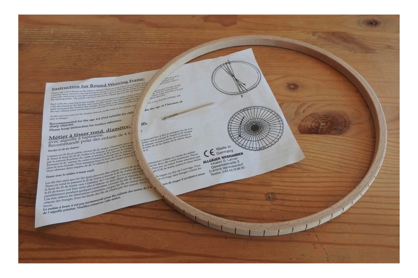 Wooden Round Loom for Kids & Beginners - Alder & Alouette