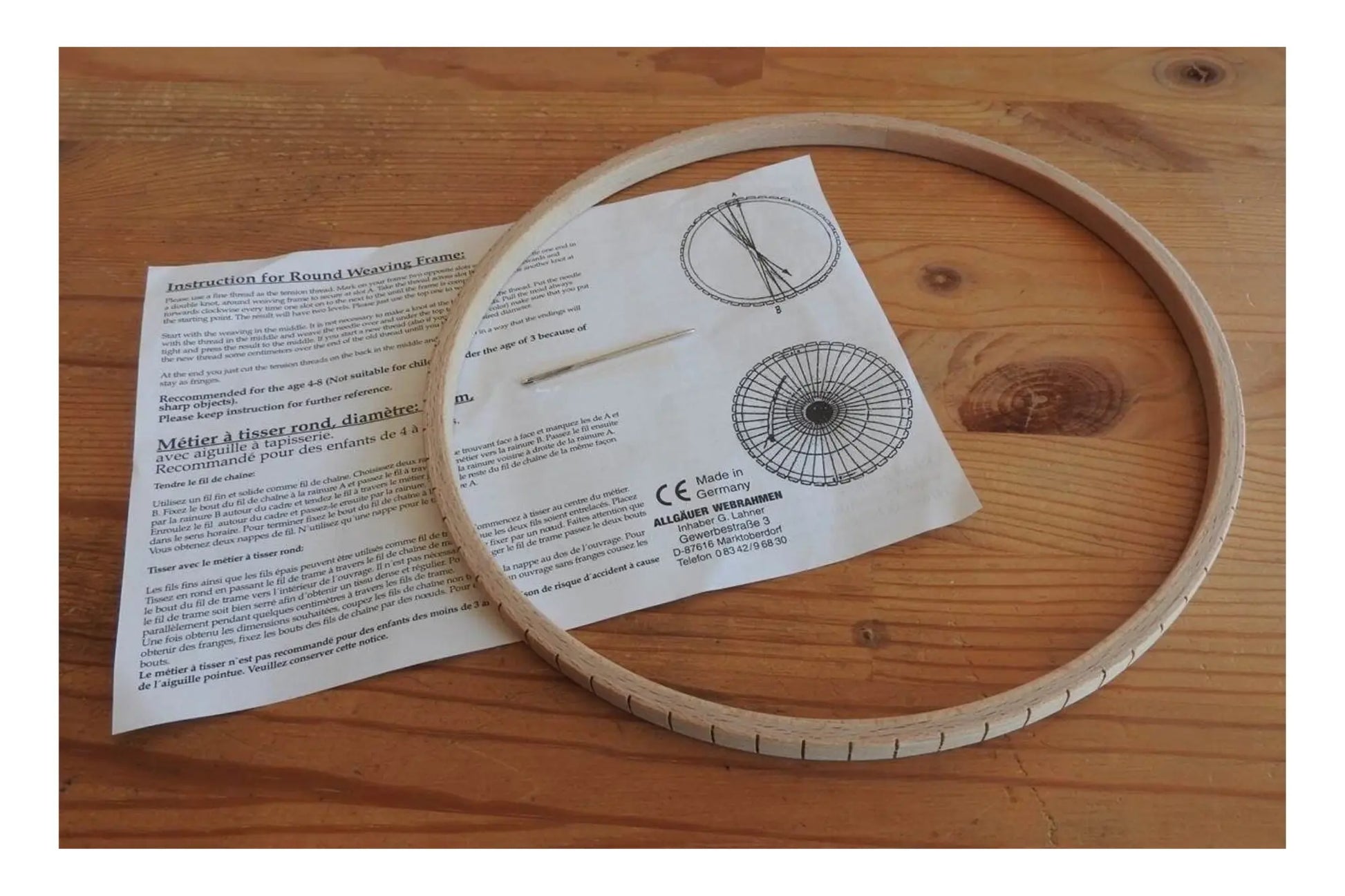 Wooden Round Loom for Kids & Beginners - Alder & Alouette