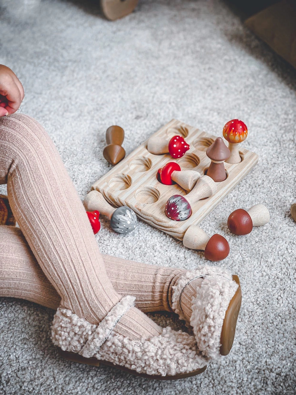 Gnomes & Mushrooms Wooden Toy Set | Pretend Play - Alder & Alouette