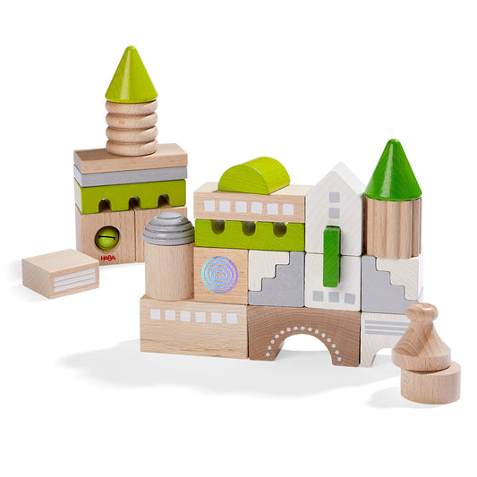 Coburg 28-Piece Wooden Building Blocks – Sustainable Open-Ended Play for Preschoolers