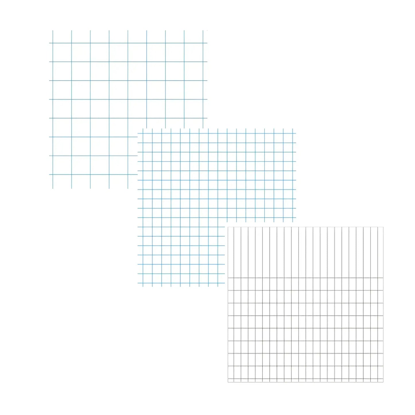 Economy Graph Paper - Small Exercise Book (A5) – 36 Pages, 3 Grid Sizes
