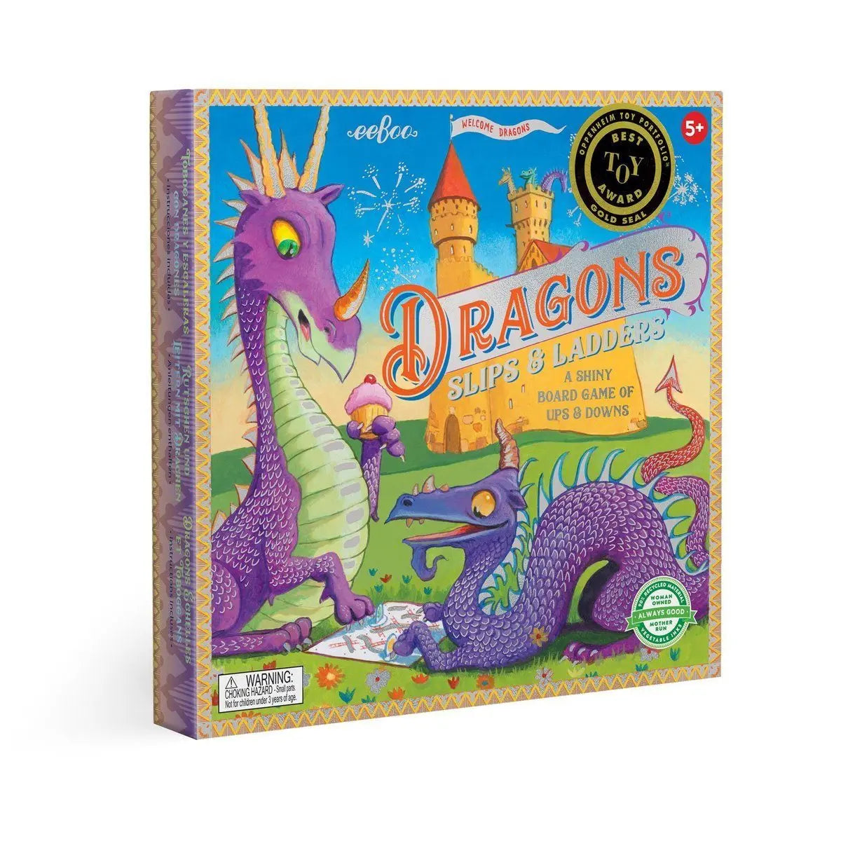 eeBoo Dragon Slips and Ladders | Kids Board Game  - Alder & Alouette
