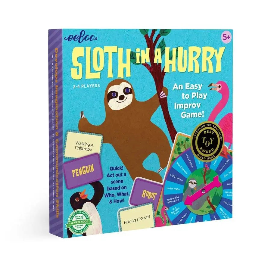 eeBoo Games | Sloth in a Hurry, An Improv Game  - Alder & Alouette