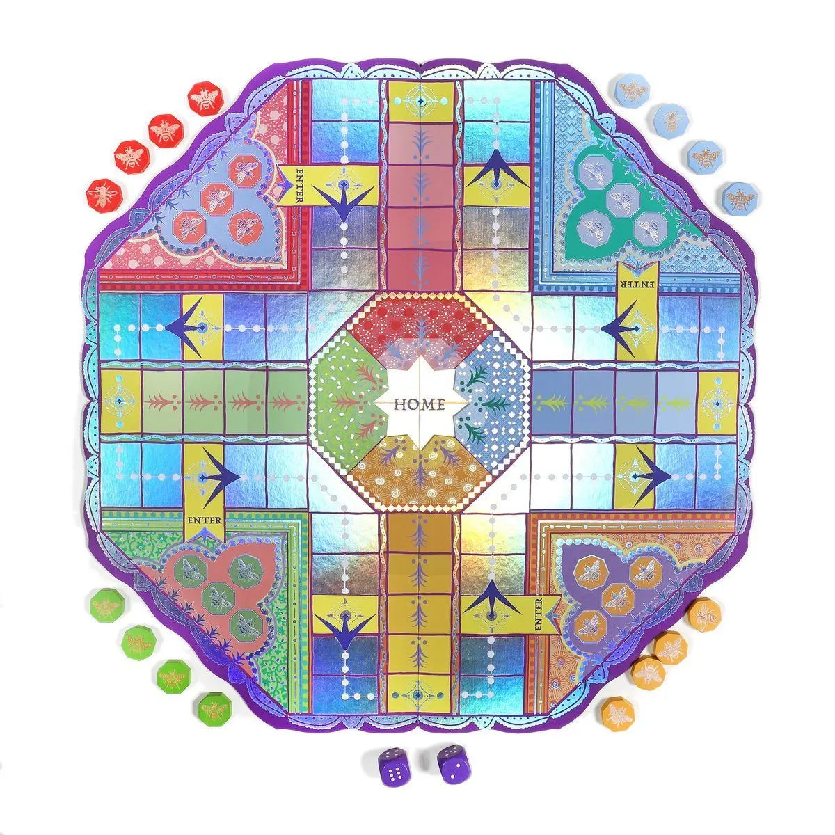 eeBoo Games | Pachisi | Board Game | Classic Game - Alder & Alouette