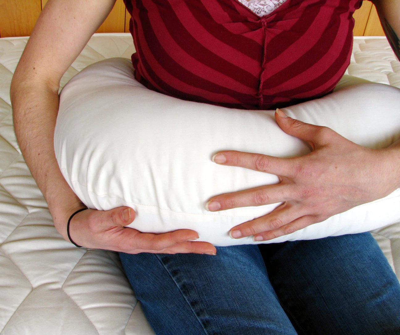 Natural Nursing Pillow, Bo Peep, Wool Stuffed- Alder & Alouette