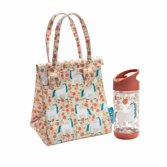 Unicorn Lunch bag - Flip & Sip Drink Bottle - Alder & Alouette