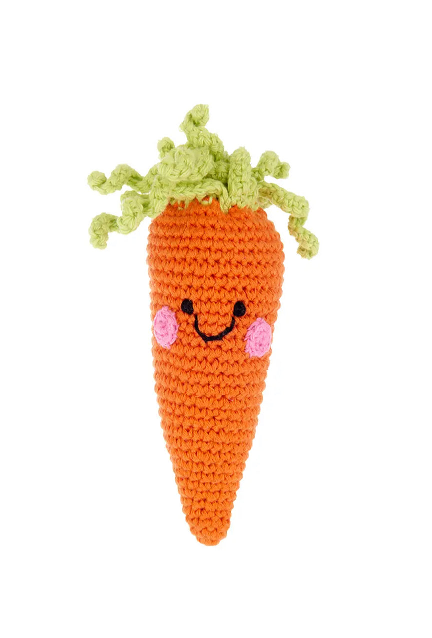 Baby Rattle and Soft Toy Carrot - Alder & Alouette