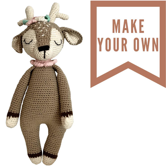 DIY Crochet Kit for a Deer | Experienced Beginner- Alder & Alouette