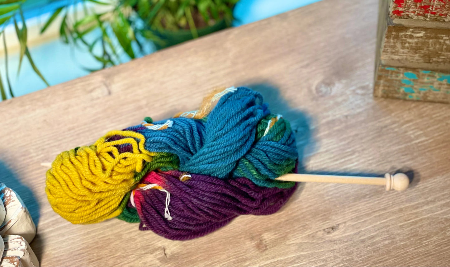 Organic Wool Yarn - Rainbow Yarn - Alder & Alouette