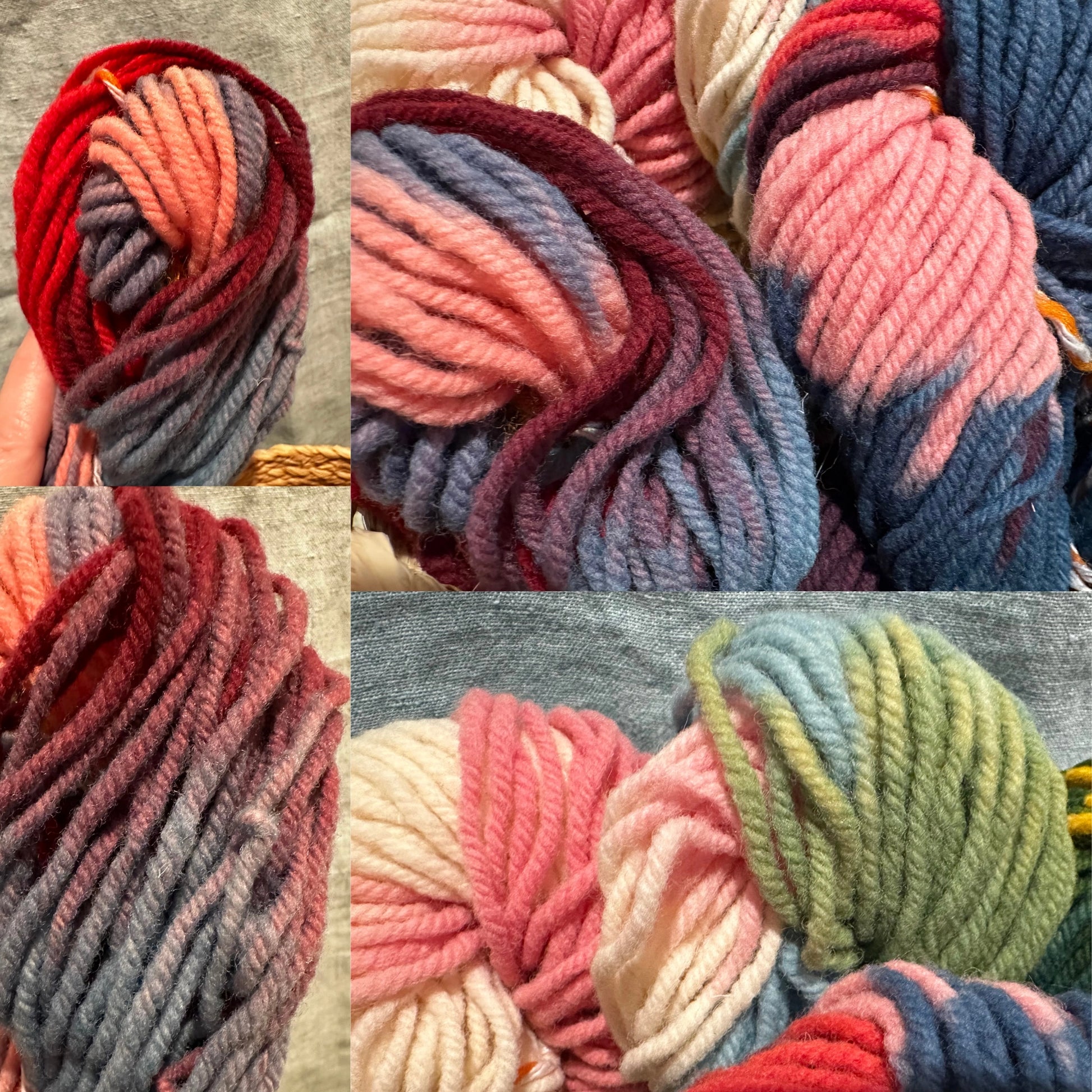 Organic Wool Yarn - Rainbow Yarn - Alder & Alouette